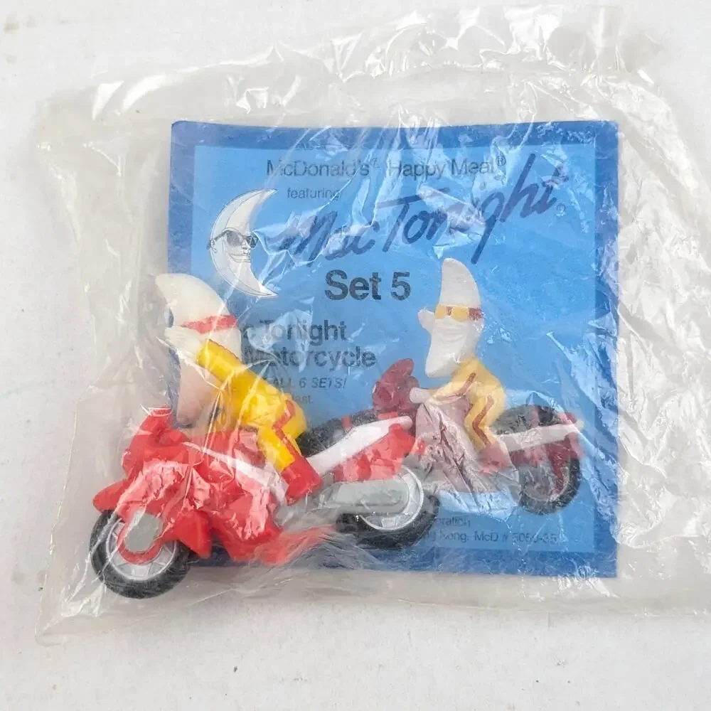 1988 McDonald's Mac Tonight Motorcycle Set 5 Happy Meal Toy Sealed